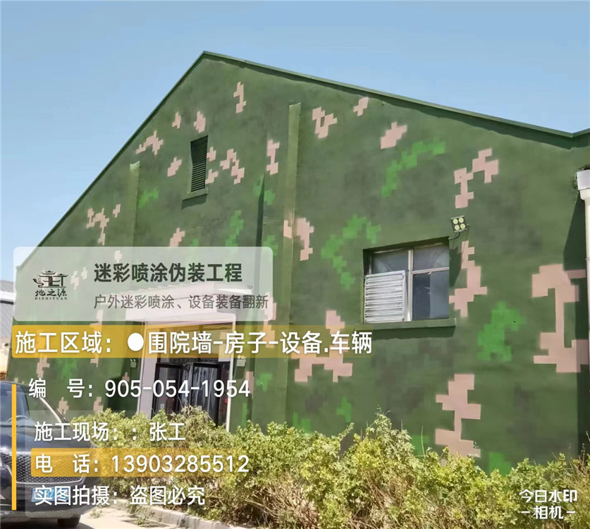 北屯外墙数码迷彩漆施工报价清单（100㎡标准墙面测算）